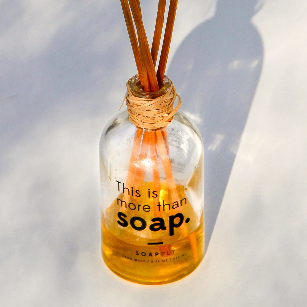 Handwash Upcycle: Simple + Useful<br>Reed Diffuser